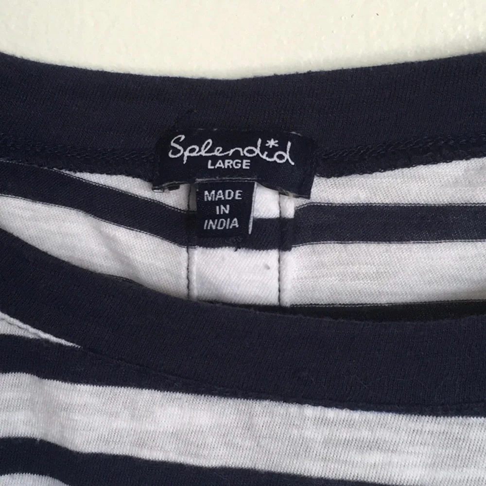 Sonoma Navy and White Striped Long Sleeve Shirt 106